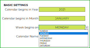 Printable monthly 2021 calendar planner australia in a landscape formatted excel template. 2021 Excel Calendar With 21 Calendar Designs Free Download Indzara