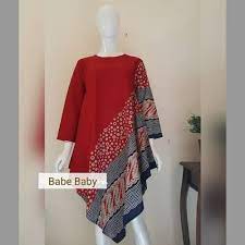 Bagi masyarakat indonesia, batik merupakan salah satu tunik ini memiliki desain tanpa lengan dengan potongan asimetris di bagian bawah yang. Jual Tunik Batik Asimetris Menir Merah L Kota Tangerang Selatan Babe Baby Tokopedia