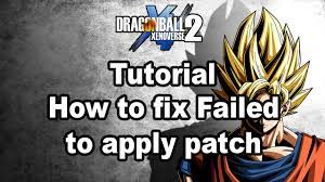 And stopped working after it updated. Tutorial How To Fix Failed To Apply Patch Dragonball Xenoverse 2 Update 1 04 Youtube