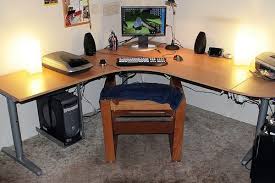 Modified Ikea Galant Desk Ikea Galant Desk Ikea Galant Diy Desk Plans