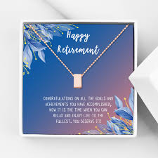 It's the ending of one chapter in someone's life and the beginning of. Anavia Anavia Happy Retirement Necklace Retirement Gifts For Women Retirement Jewelry Retirement Party Gifts For Retired Teacher Nurse Friend Coworker Rose Gold Cube Blue Orange Gift Card Walmart Com Walmart Com