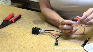 Now when the toggle is in the. Illuminated On Off Rocker Switch With Wiring Products Youtube