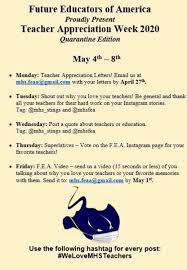 Within that teacher appreciation week. 2020 Teacher Appreciation Week News And Announcements
