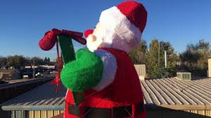 Outdoor christmas decorations & yard decorations. How To Install A 7 Santa Claus On A Roof Youtube