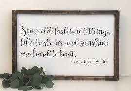 Old Fashioned Things Laura Ingalls Wilder Wood Sign Wood Signs Stain Colors Laura Ingalls