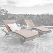 Welcome to the chaise lounge! Salem Outdoor Chaise Lounge Cushions Set Of 2 Cushions Only By Christopher Knight Home On Sale Overstock 9176362