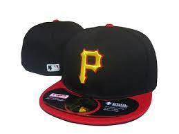 New Era Hat Mlb Cap Fitted Pittsburgh Pirates Black Red New Era Hats New Era Hat New Era