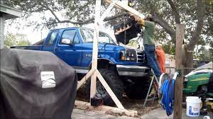 My Engine Hoist In Use Home Made Hoist To Git R Done Lol Youtube Hoist Engineering Youtubers Funny