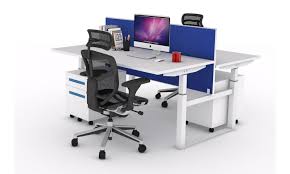 2 Person Sit Stand Workstation Electric Height Adjustable Stand Up Standing Work Station Adjustable Height Stand Workstation