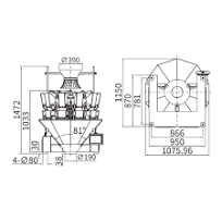 10-Head Standard No-Spring Multihead Weigher 1.6L ...
