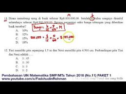 Check spelling or type a new query. Soal Simulasi Unbk Kelas 9 Mts 2018 Jawabanku Id