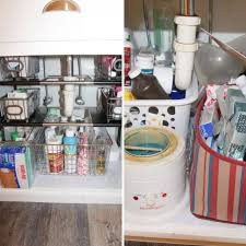 how to organize under the bathroom sink
