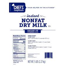 Thousands of companies like you use panjiva to research suppliers and competitors. Chefs Companion Diamond Crystal Non Fat Dry Milk Instant 6 5 Pound 58262