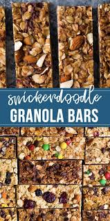 Snickerdoodle Almond Butter Granola Bars Recipe Granola Bars No Bake Granola Bars Granola Bar Calories