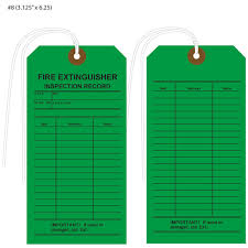Custom Fire Extinguisher Inspection Tags St Louis Tag