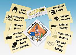 Laboratory entrance signs are required by regulatory agencies and are essential to safety by providing critical information to lab users, visitors, and after you select the pictograms and input the information for your sign, ehs will print it and post it at the entrance(s) to your lab. Science Laboratory Safety Symbols Signs And Posters