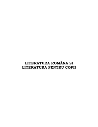 Linie caracteristică a feței unei persoane. Literatura Romana Si Literatura Pentru Copii Doc