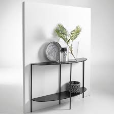 console demi lune metal anya metal console table metal console half moon console table