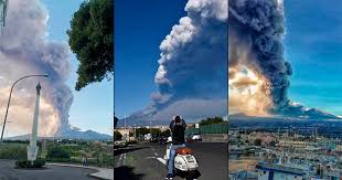 Resultado de imagen para Alerta! erupción del volcán Etna en Italia