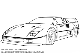 Ferrari F40 Coloring Page Ferrari Supercar Disegni