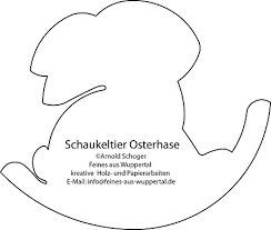 Ostern steht vor der tür und ihnen fehlt noch etwas deko? Feines Aus Wuppertal Ein Osterhasen Schaukeltier Aus Einer Baumscheibe