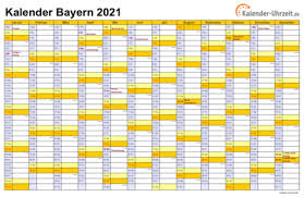 Weitere kalendervorlagen findest du auch bei kalenderpedia. Feiertage 2021 Bayern Kalender