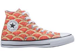 Black And Orange Converse High Tops Converse Chuck Taylor All Star Fruit Slices Graphic Hi Converse Converse Chuck Taylor Converse Chuck Taylor All Star