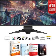 The alienware aw3418dw is the fastest gaming monitor with a 21:9 ultrawide aspect ratio on the market today, with an overclocked refresh rate of 120hz. Dell Aw3418dw Alienware 34 Curved Gaming Monitor Bundle With Elite Suite 18 Standard Editing Software Bundle And 1 Year Extended Warranty Walmart Com Walmart Com