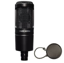 Audiotechnica At2020 Cardioid Condenser Studio Microphone Bundle Pop Filter Click On The Image For Addition Microphone Recording Microphone Audio Technica