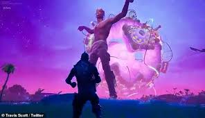 Travis scott smashes 'fortnite' record with 12.3 million live viewers. Travis Scott S Astronomical Concert Shattered A Fornite Record Attracting 12 3 Million People Daily Mail Online