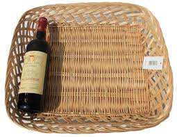 Place pretty flowers, colourful pebbles or decorative accents in this rattan look tray. Openweave Wicker Tray Basket 47x40x9cm Www Candigifts Co Uk