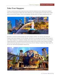 Hasil gambar untuk paket tour singapore