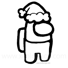 Among Us Coloring Pages Christmas Santa Hat Besplatnye Raskraski Raskraski Disnej Risunki Chernilami