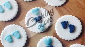 Baby blue baby shower cupcake tower » baby shower cupcake towers. Baby Boy Cupcake Toppers Youtube