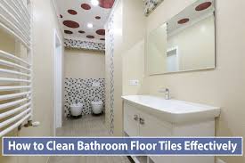 How to clean tile grout using vinegar. How To Clean Bathroom Floor Tiles Effectively Showerar