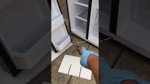 Remove the door from the lower hinge 4. 2017 Samsung Fridge Door Removal Water Connector Youtube