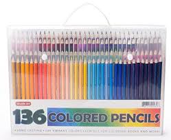 Shuttle Art 136 Colored Pencils Soft Core Color Pencil Set