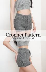 Affordable designer women's clothing designed and made in london, united kingdom. Crochet High Waisted Cable Stitch Shorts Pattern Etsy Crochet Shorts Pattern Crochet Pants Pattern Crochet Skirt Pattern
