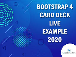 The 10th of june 2021, we will discontinue the ability to save to google drive. Bootstrap 4 Card Deck Live Example 2020 Bootstrap 4