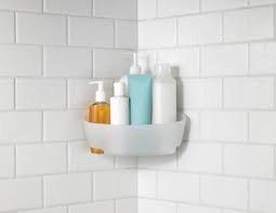 Shelve The Shampoo Corner Bath Caddies From Command Are Great For Holding Multiple Bath Items Plus Wit Tiny Bathrooms Bathroom Organization Bathroom Cleaning