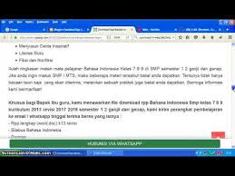 Salam sejahtera untuk kita semuanya, kali ini admin menyampaikan posting materi kompetensi inti dan kompetensi dasar untuk mata pelajaran bahasa inggris sekolah dasar (sd)/ sekolah madrasah ibtidaiyah (mi) kelas i s.d. Rpp Bahasa Indonesia Smp Kelas 7 8 9 Kurikulum 2013 Revisi 2017 2018 Youtube