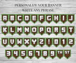birthday banner printable minecraft happy birthday banner