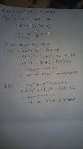 Gambarlah grafik fungsi logaritma $ f. Contoh Soal Nilai Maksimum Dan Minimum Turunan Contoh Soal Terbaru