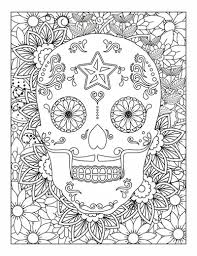 Make a fun coloring book out of family photos wi. Amazing Sugar Skull Coloring Book An Relaxing Sugar Skull Coloring Pages