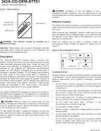 At times, the carbon monoxide detector might start beeping without necessarily having a co leakage. Co915ffh Carbon Monoxide Alarm User Manual Tx 6310 01 1 Carbon Monoxide Alarm Manual Utc Fire Security Americas
