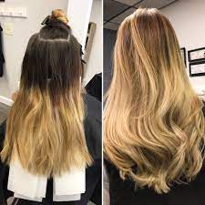 Balayage Before After Organic Hair Salon Organic Hair Japanese Hair Straightening