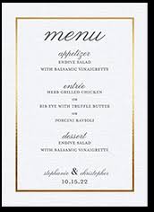 Choose from a range of different paper types in various shapes and sizes. Wedding Menu Cards Shutterfly Page 1