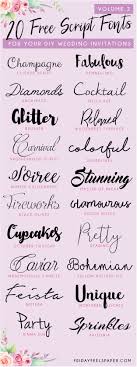This font is free for personal use only. Free Script Fonts For Your Diy Wedding Invitations Fonts