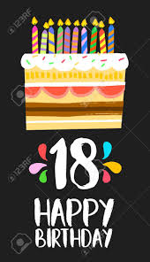 Check spelling or type a new query. Numero 18 Del Feliz Cumpleanos Tarjeta De Felicitacion Durante Dieciocho Anos En El Estilo De La Diversion Del Arte Con La Torta Y Velas Ilustraciones Vectoriales Clip Art Vectorizado Libre De Derechos