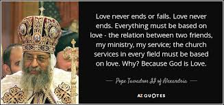 TOP 8 QUOTES BY POPE TAWADROS II OF ALEXANDRIA | A-Z Quotes via Relatably.com